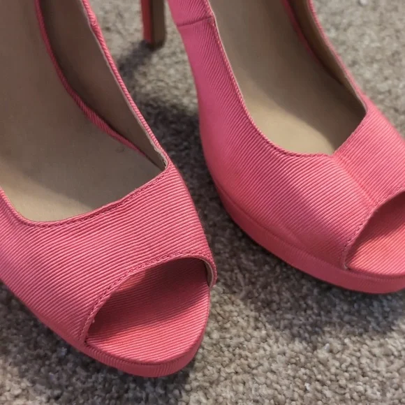 Asos bright pink open toed platform shoes - Picture 2 of 6